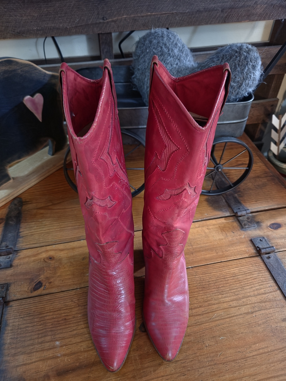 Vintage Red Women's Western Boots